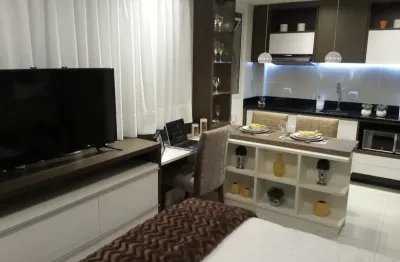 Studio finamente mobiliado e decorado no centro de curitiba – próx. ao hc e  ufpr com vaga de garagem