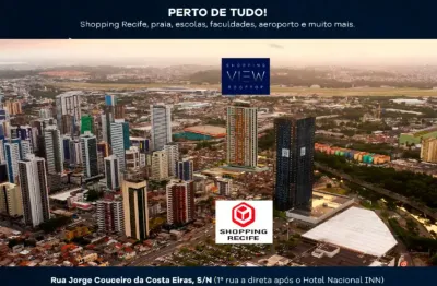 Edf. shopping view rooftop - lançamento - boa viagem - 1 ou 2 quartos