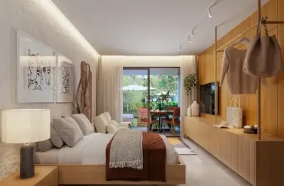 Apartamento stúdio garden 38 mts 1 vaga de garagem na praia dos carneiros