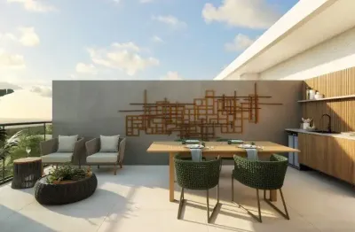 Belissimo rooftop 3 quartos 96 metros 1 vaga na praia de  carneiros