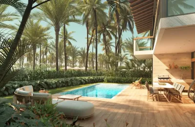 Apartamento térreo com piscina privativa 45 mts. em carneiros