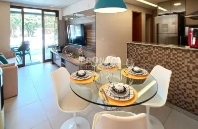 Excelente apartamento mobiliado com 62,36m² de área útil em muro alto