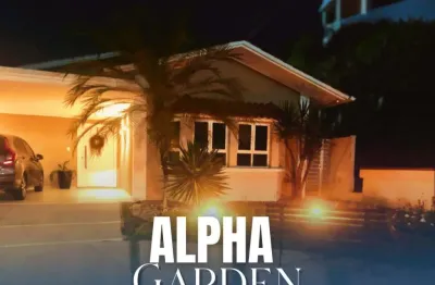 Casa condomínio fechado apha garden semi mobiliada  aceita financiamento bancário