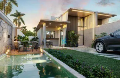 Casa com 3 dormitórios à venda, 93 m² por r$ 399.000,00 - encantada - eusébio/ce