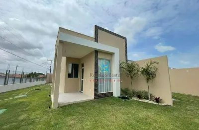 Casa com 2 dormitórios à venda, 66 m² por r$ 289.000,00 - olho d'água - eusébio/ce