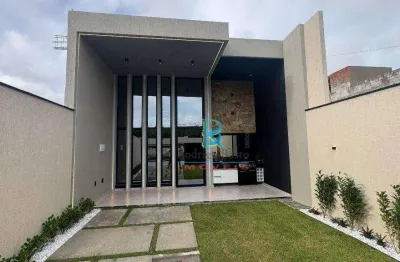 Casas plana com 3 dormitórios à venda, 118 m² por r$ 569.000 - pires façanha - eusébio/ce