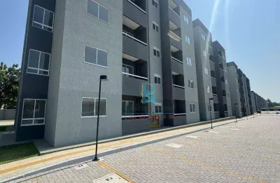 Apartamento novo com 2 dormitórios para alugar, 42 m² por r$ 1.385/mês - guaribas - eusébio/ce
