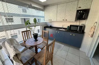 Apartamento com 2 dormitórios à venda, 84 m² por r$ 650.000,00 - boqueirão - praia grande/sp