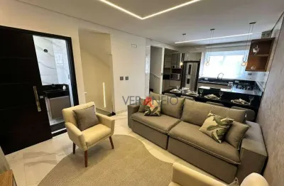 Condomínio triplex com 2 suítes à venda por r$ 599.000 - vila guilhermina - praia grande/sp