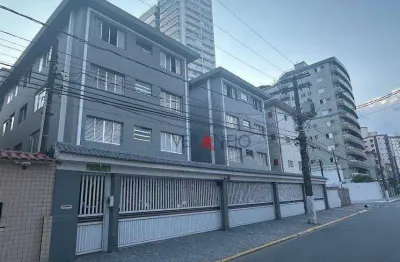 Apartamento com 1 dormitório à venda, 36 m² por r$ 210.000,00 - vila guilhermina - praia grande/sp