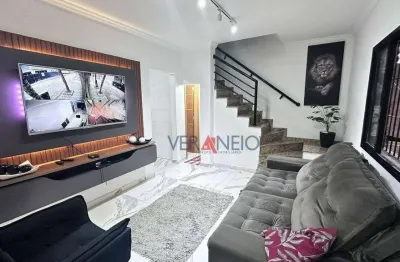 Sobrado com 3 dormitórios à venda, 101 m² por r$ 695.000,00 - vila guilhermina - praia grande/sp