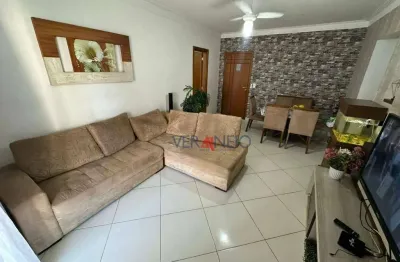 Apartamento com 2 dormitórios para alugar, 80 m² por r$ 3.800,00/mês - ocian - praia grande/sp