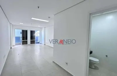 Sala para alugar, 38 m² por r$ 4.048,79/mês - boqueirão - praia grande/sp