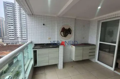 Apartamento com 3 dormitórios à venda, 105 m² por r$ 480.000,00 - vila assunção - praia grande/sp