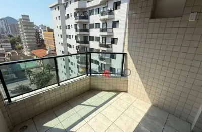 Apartamento com 2 dormitórios para alugar, 75 m² por r$ 3.000,00/mês - vila guilhermina - praia grande/sp