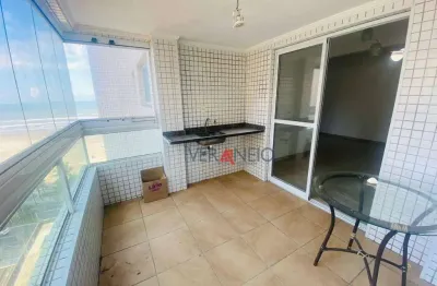 Apartamento com 2 dormitórios para alugar, 116 m² por r$ 3.700,00/mês - aviação - praia grande/sp