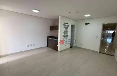 Sala para alugar, 45 m² por r$ 4.327,00/mês - boqueirão - praia grande/sp