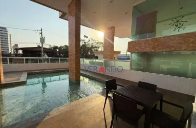Apartamento com 2 dormitórios à venda, 77 m² por r$ 410.000 - vila guilhermina - praia grande/sp