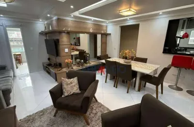 Apartamento com 3 dormitórios, 116 m² - venda por r$ 950.000 ou aluguel por r$ 8.018/mês - vila guilhermina - praia grande/sp