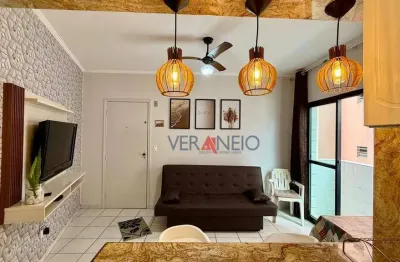 Apartamento com 1 dormitório à venda, 40 m² por r$ 255.000,00 - tupi - praia grande/sp