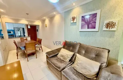 Apartamento com 2 dormitórios à venda, 75 m² por r$ 460.000,00 - vila guilhermina - praia grande/sp