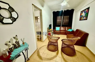 Apartamento com 1 dormitório à venda, 61 m² por r$ 270.000 - aviação - praia grande/sp