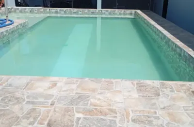 Linda casa ilha comprida, são martinho, 300 m², laje, 2 quartos, piscina, iptu, escritura.