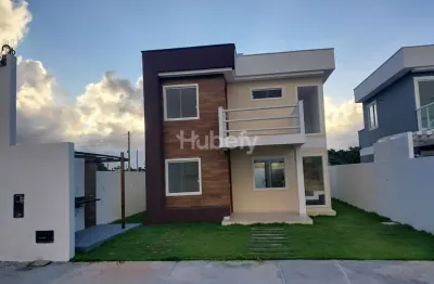 Casa duplex 3 suítes, em condomínio fechado com lazer completo, em arembepe-ba