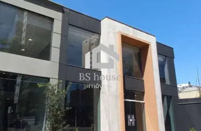 Salão comercial moderno 170m², mezanino e fachada imponente - santo andré