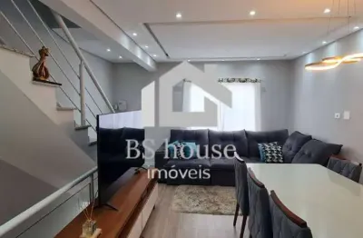 Sobrado  com 114 m², 2 dormitórios e churrasqueira - parque novo oratório