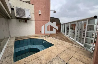Cobertura com 130m², 2 dormitórios, lazer e 2 vagas - bairro jardim