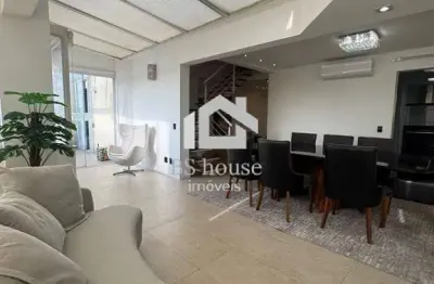 Cobertura duplex mobiliada com  227,81m²  - centro - santo andré