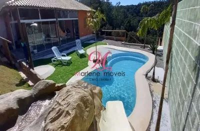 Chácara à venda em rio acima, jundiaí-sp: piscina com cascata, salão gourmet e suíte espaçosa!