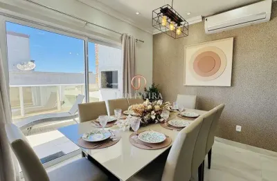 Cobertura duplex mobiliada com 3 suítes - vista do mar da praia de mariscal - bo