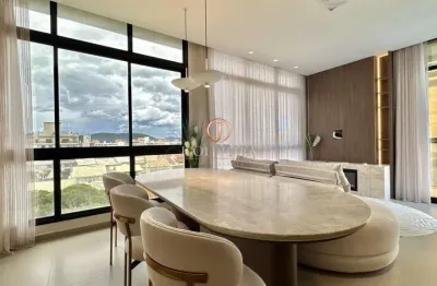 Cobertura duplex mobiliada com vista mar em canto grande/sc (mar de fora)