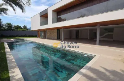 Casa de luxo com 5 dormitórios à venda, 1280 m² por r$ 19.990.000 - barra da tijuca - rio de janeiro/rj