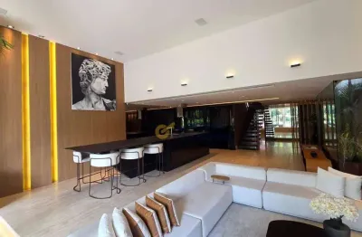 Cobertura decorada com 1 dormitório à venda, 456 m² por r$ 6.300.000 - barra da tijuca - rio de janeiro/rj