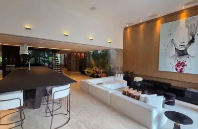 Cobertura decorada com 1 dormitório à venda, 456 m² por r$ 6.300.000 - barra da tijuca - rio de janeiro/rj