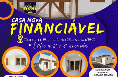 Casa nova,  com edícula, financiável (aceita veículo na troca)
