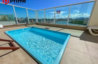 Excelente apartamento 2 quartos à venda com lazer completo e vista para o canal e montanhas no centro de guarapari/es. agende já a sua visita!