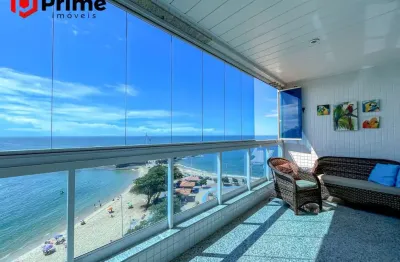 Maravilhoso 4 quartos à venda de frente ao mar da praia das castanheiras em guarapari, região mais nobre do estado! marque uma visita e se encante!