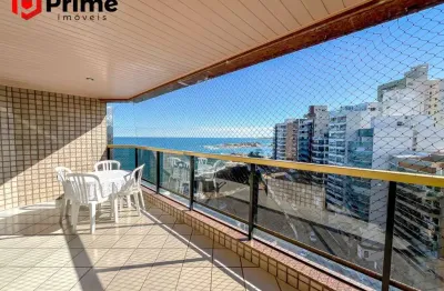 Oportunidade de investimento! apartamento de luxo, frente para o mar, composto por 4 suítes e uma vista deslumbrante à venda em guarapari/es.