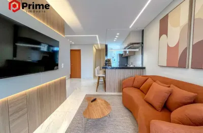 Apartamento de alto padrão, mobiliado e decorado, com 03 quartos, lazer na cobertura e vista mar, a 40m do mar. marque uma visita e se apaixone!