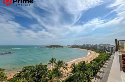 Cobertura nova de 3 suítes, varanda gourmet e lazer completa `venda de frente para a praia de peracanga, enseada azul - guarapari/es.