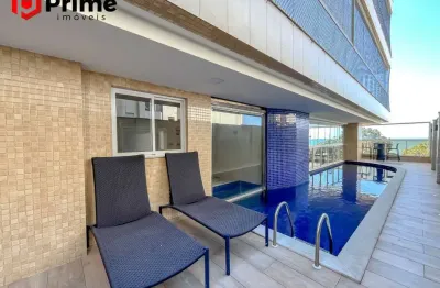 Luxo! apartamento de 4 suítes à venda de frente para o mar da linda praia das castanheira no centro em guarapari/es. condição facilitada de pagamento!