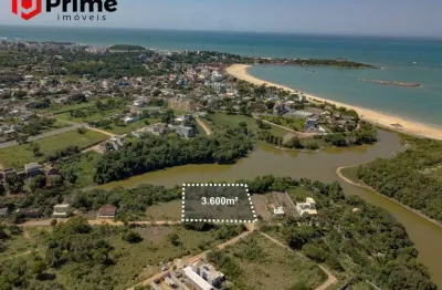Terreno a venda em meaipe com aproximadamente 3.600m², com frente para lagoa e pertinho da praia de meaipe em guarapari/es.