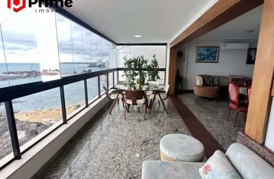 Maravilhosa cobertura à venda de frente para o mar da praia da areia preta no centro de guarapari/es. marque uma visita e se apaixone!