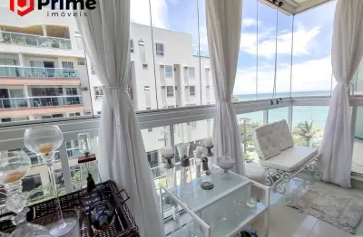 Excelente apartamento à venda de 4 quartos, 2 vagas, vista para o mar, lazer completo na praia de peracanga, enseada auzl - nova guarapari/es.