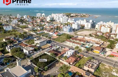 Terreno plano de 800 m² à venda na enseada azul, esquina, ideal para incorporação. pensa em construir na enseada azul? esta é a sua chance!