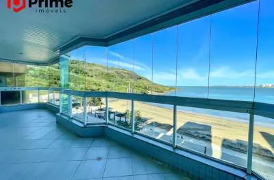 Um sonho para chamar de seu! apartamento de 4 suítes, frente para o mar na praia do morro em guarapari, com uma varanda maravilhosa e lazer completo.